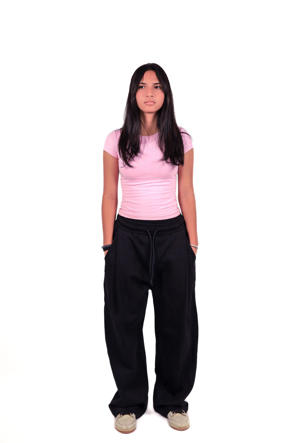 Black Fitted Sweatpants