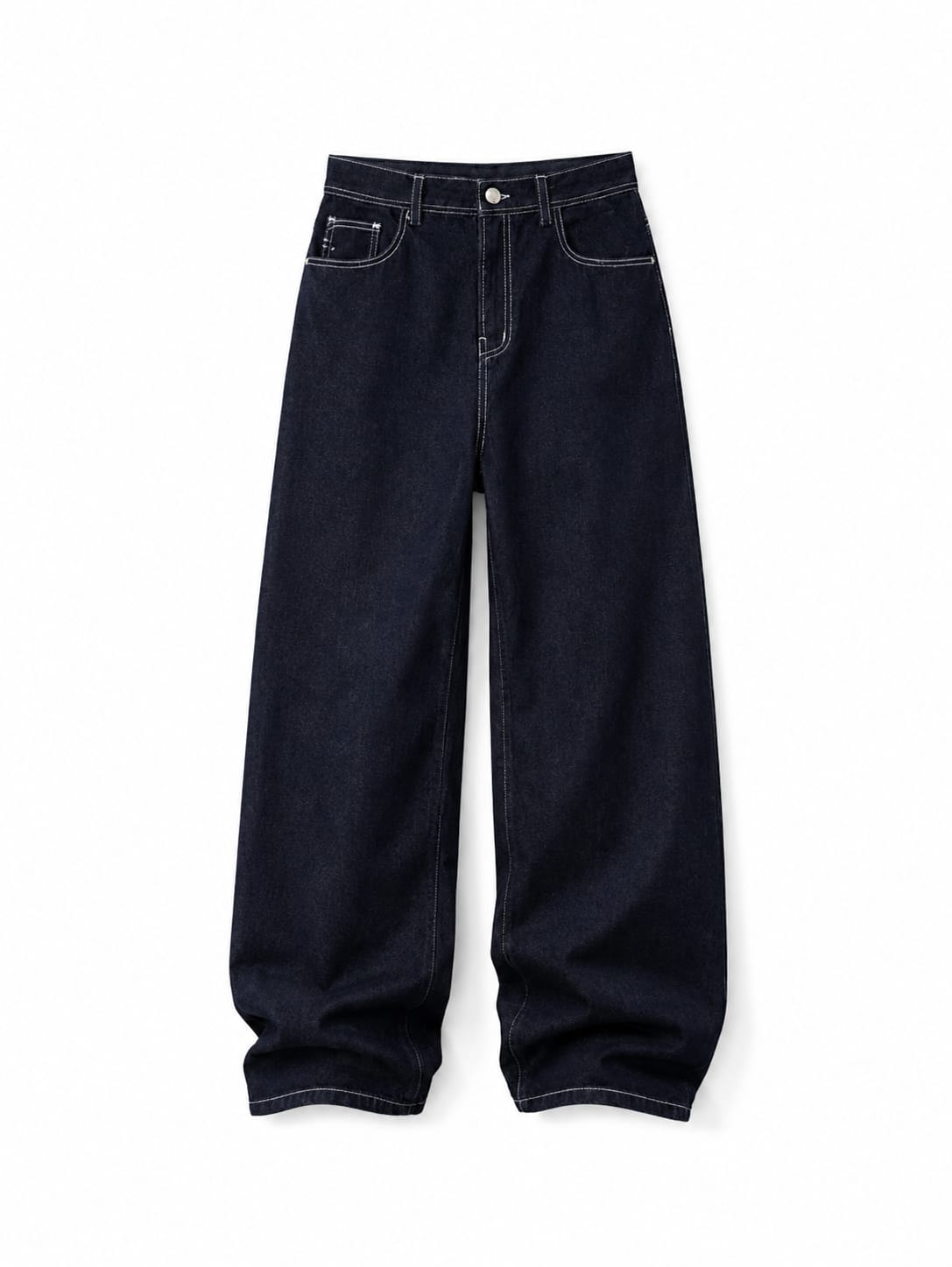 Oversized Raw Jeans