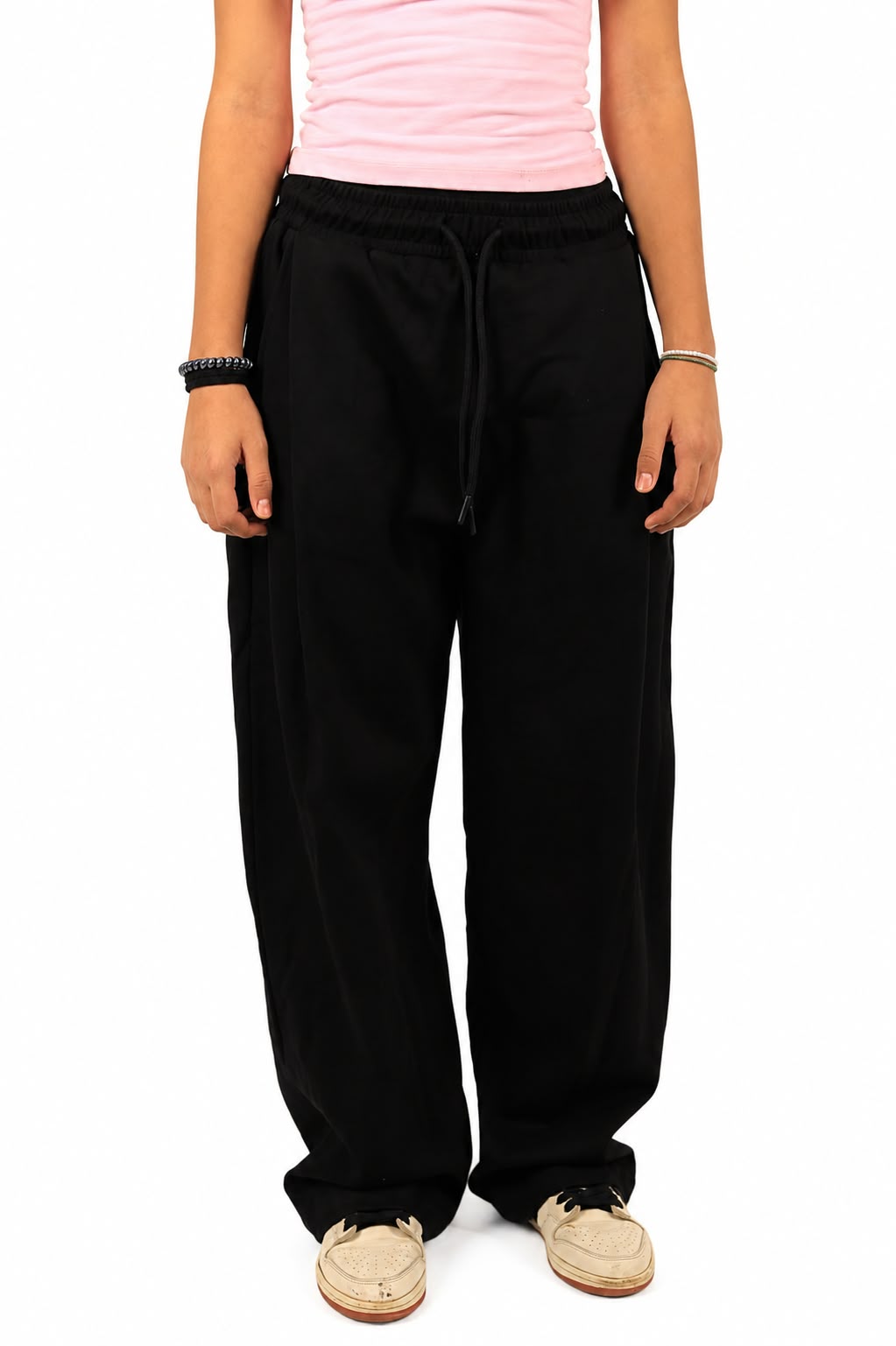 Black Fitted Sweatpants