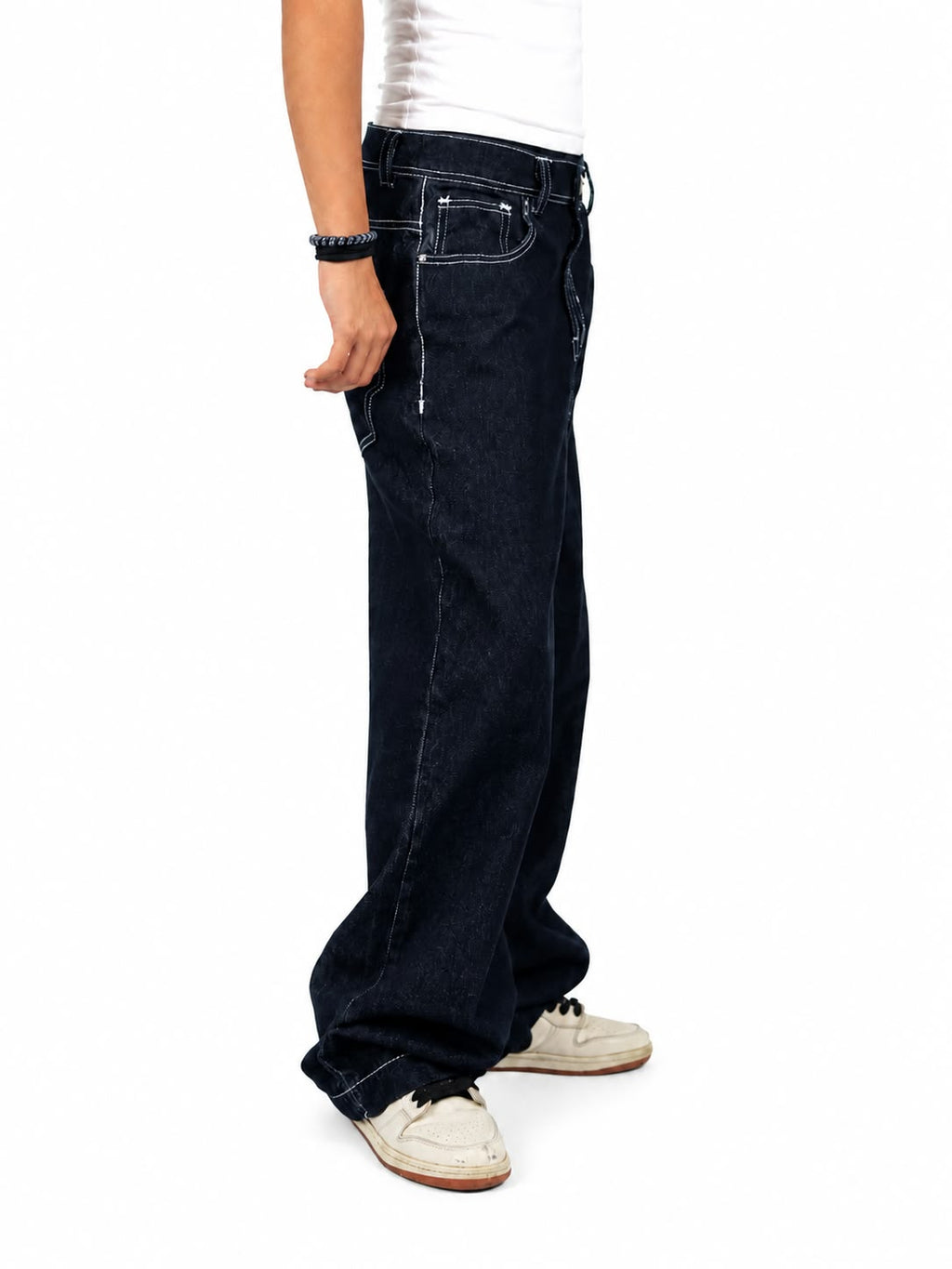 Oversized Raw Jeans