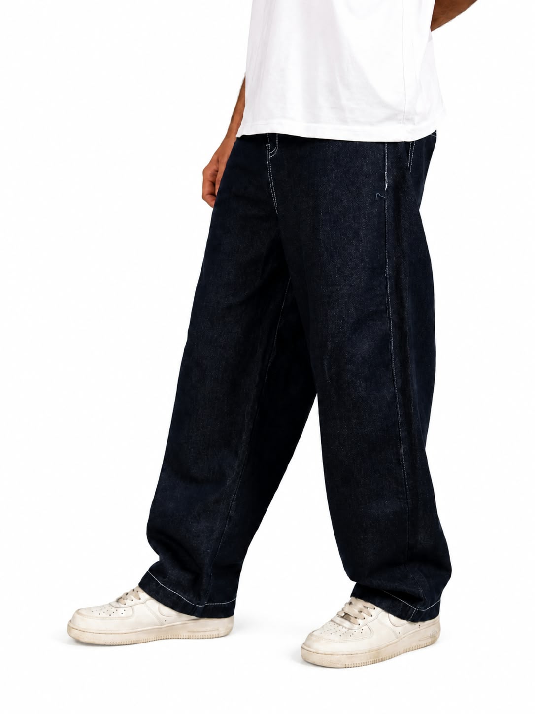 Oversized Raw Jeans