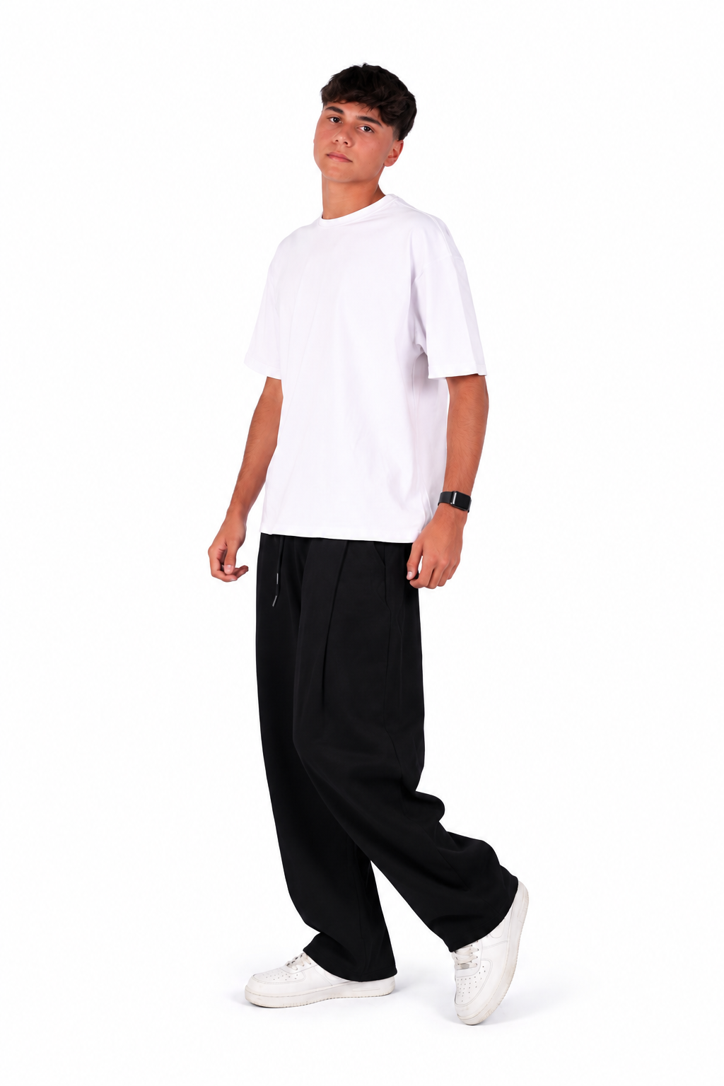 Black Fitted Sweatpants
