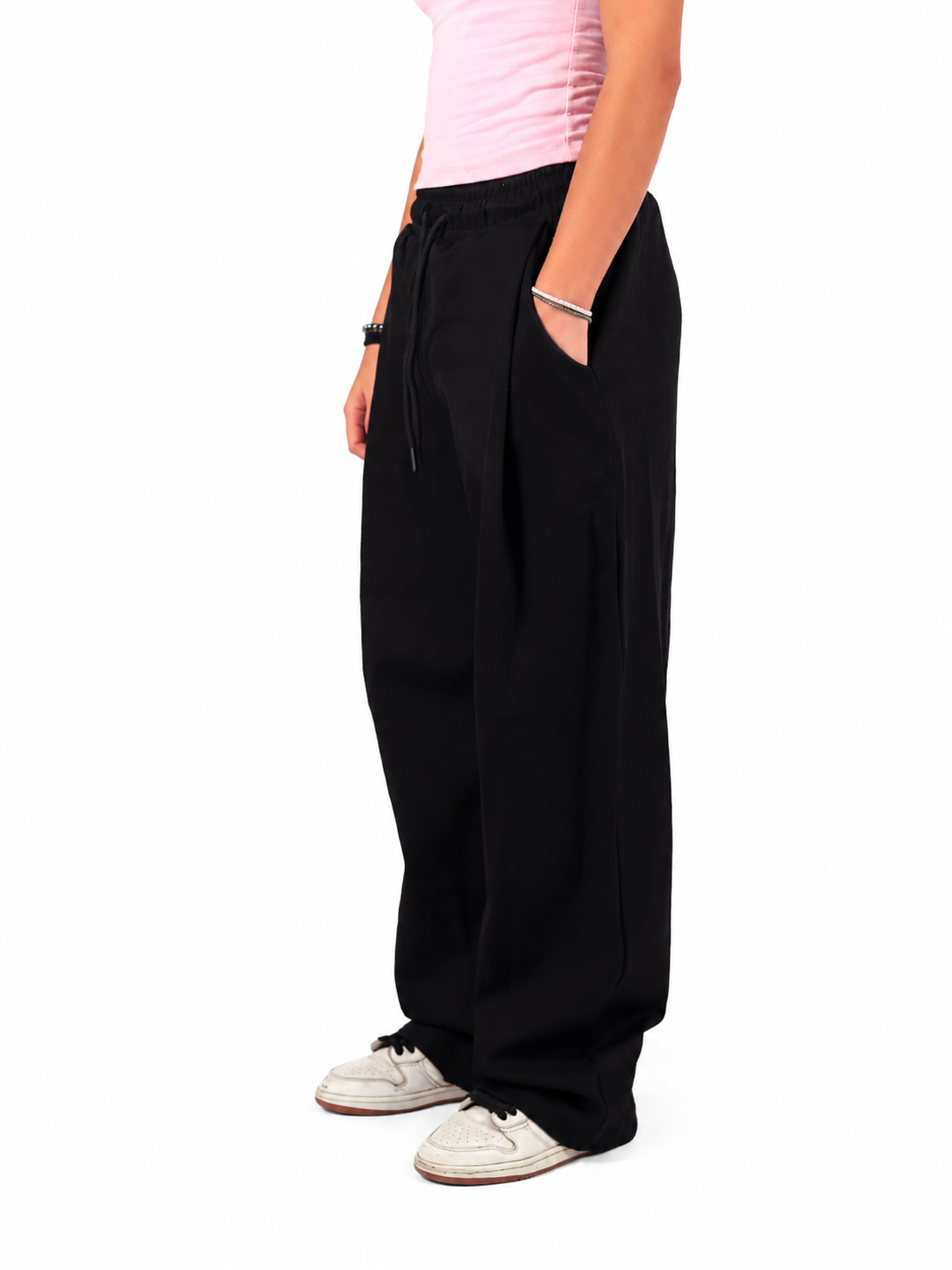 Black Fitted Sweatpants